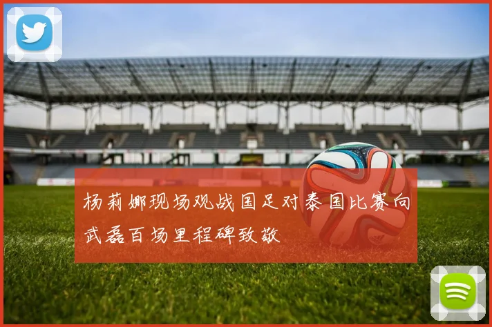 杨莉娜现场观战国足对泰国比赛向武磊百场里程碑致敬