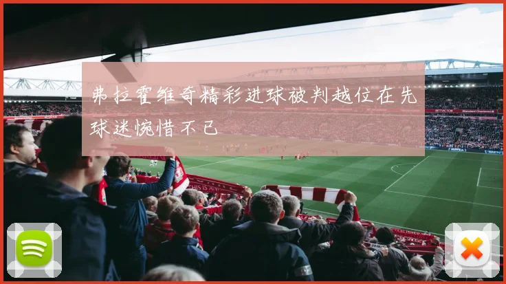 弗拉霍维奇精彩进球被判越位在先球迷惋惜不已